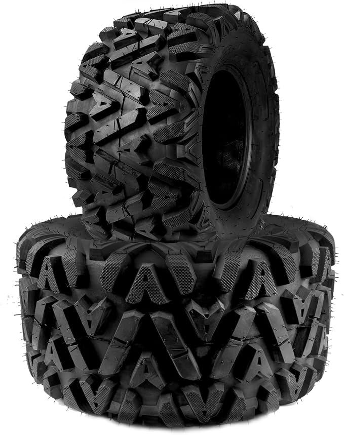 Torchbeam 26x11-12 ATV All Terrain Tires, 6Ply Bias UTV Mud Tires for Quad, UTV and Side by Side Hybrid Tread for Dirt, Snow and Trail Riding 2pack Z-199