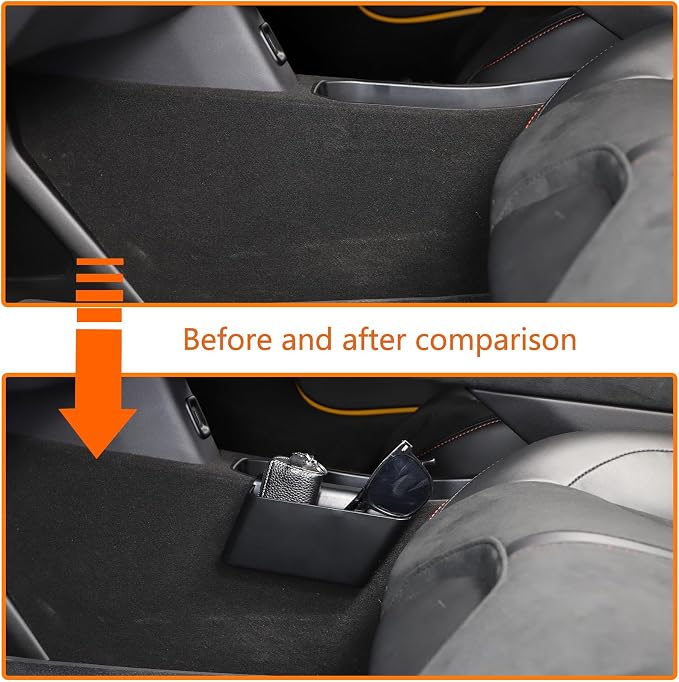 Car Center Console Side Hanging Storage Box Compatible with Lotus Emira 2022-2024, Lower Center Console Organizer Tray Interior Accessories Storage Box (Left)