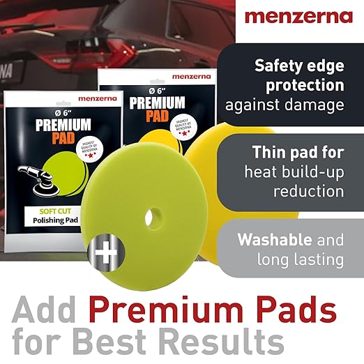 menzerna One-Step Polish 3in1 I Medium Cut Polish with High Gloss Finish & Seal in One I Buffing & Polishing Compound for Car Maintenance I Swirls, Holograms & Scratches I Car Body Repair I 16 fl oz.