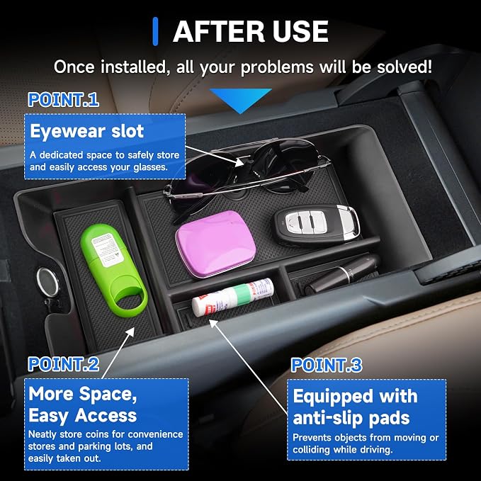 SXCY 2PCS for 2026 Toyota Camry Center Console Organizer + Cup Holder Insert 2025 2026 Camry Accessories for 2025 2026 Toyota Camry Center Console Drink Holder Adapter TPE Cup Holder Limiter