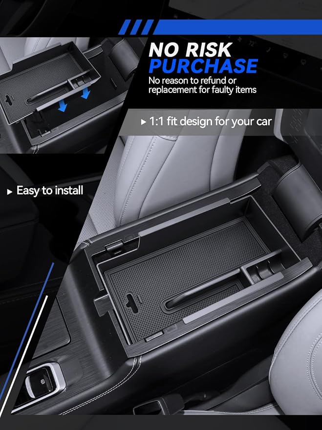 for Corsair Center Console Organizer 2021-2026 Lincoln Corsair/2023-2025 Corsair Grand Touring Accessories Armrest Tray Middle Storage Box Insert Container Durable ABS Plastic