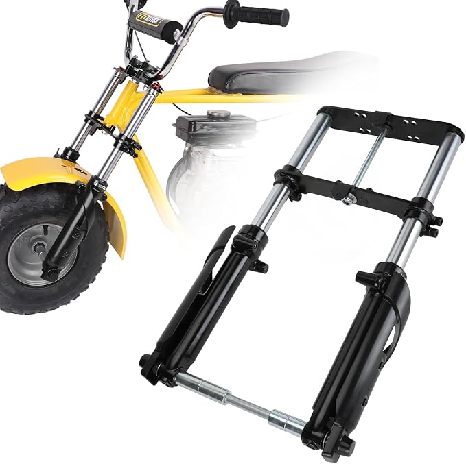 Mini Bike Front Forks Suspension Kit Replacement for Coleman Minibike CT100U Monster Mega Moto 80 105cc Motovox MBX10 MBX11 Baja Doodlebug DB30 Trailmaster Storm 200 Parts 7/8 Handlebar Risers