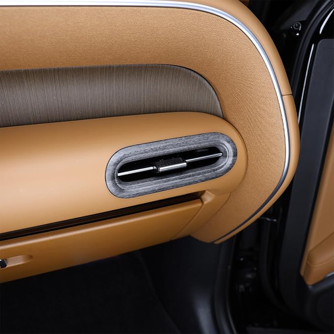 Compatible with Hyundai Palisade 2026 Accessories 2pcs ABS Car Interi or Upper Air Vent Outlet Cover Trim (Wood Grain)