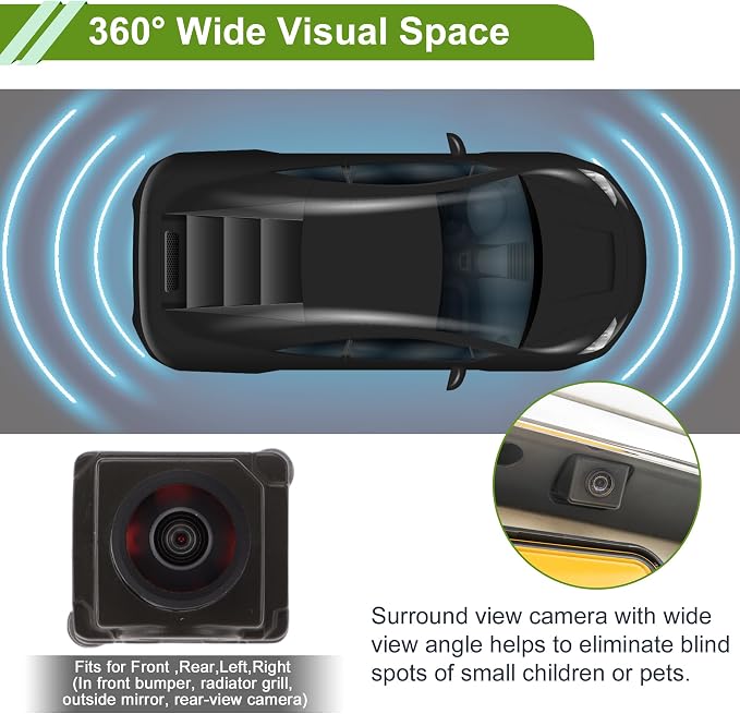 A0009055505 Surround View Camera for Mercedes-Benz for AMG GT CLA GLB GLC A Sprinter Front Rear Left Right Park Assist Camera Backup Reverse Camera