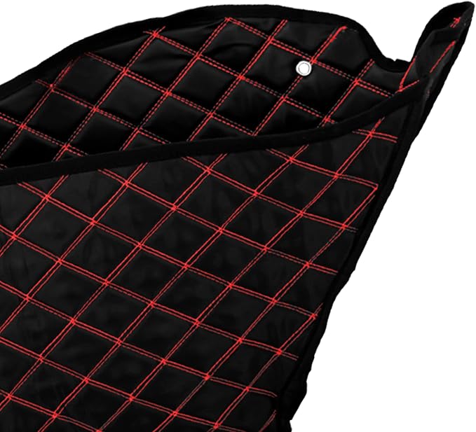 4'' Stretched Saddlebag Liners Inserts Red Thread Compatible with Harley Touring 2014-2023 1 Pair
