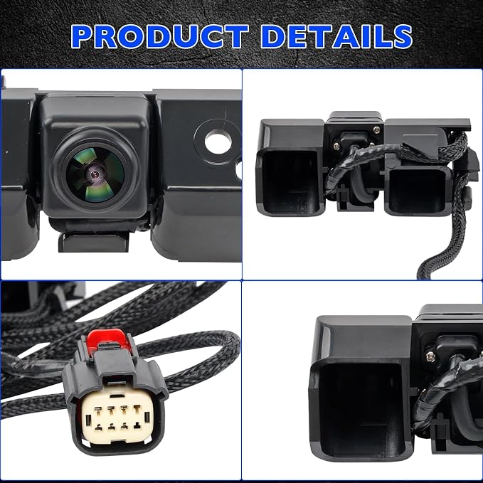 Rear View Backup Camera for 2014 2015 Chevy Silverado Cheyenne & GMC Sierra 1500/2500/3500 HD, Replaces OEM 22803702 23306741 590082, Reverse Back Up Camera, Plug and Play