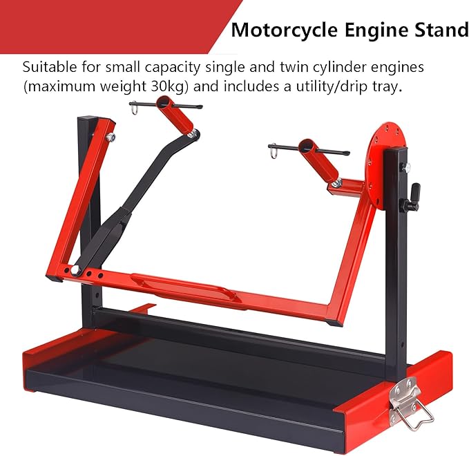 Motorcycle Engine Stand for All Vertical-Type Single Cylinder 2 or 4-Stroke Small Engine Rotating MX Dirtbike Engine Stand, Motorcycle Engine Mount, Atv Repair Stand
