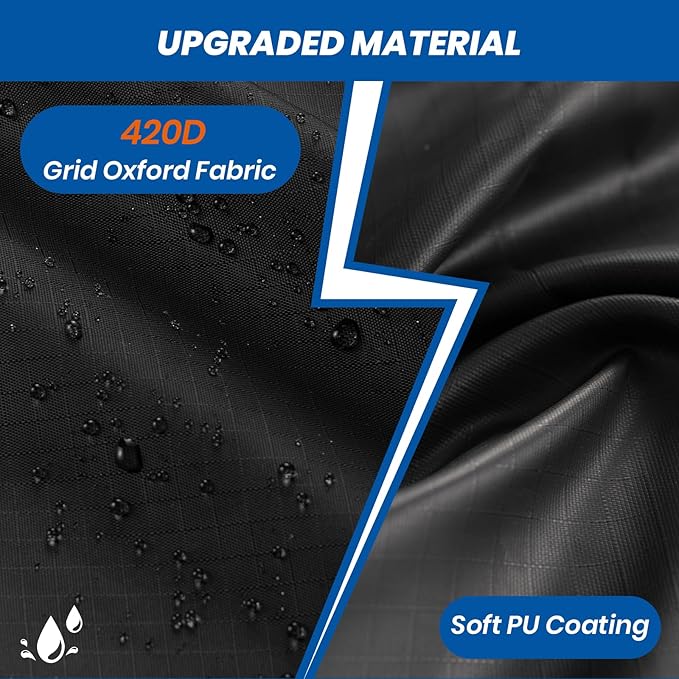 Favoto Motorcycle Cover for Harley Davidson - Waterproof Outdoor Storage 420D Oxford Cover for Touring Models Road King, Road Glide, Street Glide, Electra Glide, Heritage Classic, Low Rider