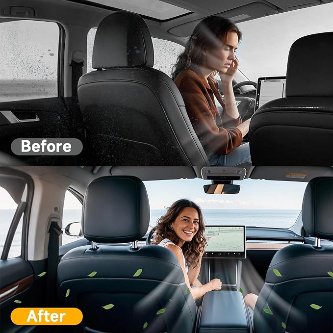 Front Trunk HEPA Carbon Air Filters Kit Fit for Tesla Model Y/Model Y L/Model Y Juniper 2020-2026, HEPA Air Filter *2 HEPA Carbon Filter *2 Cabin Air Filter *2 per Package with Installation Tools