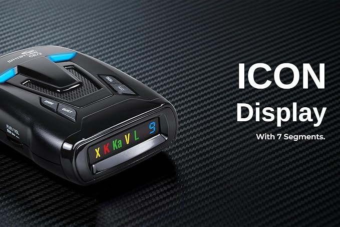 Whistler CR73 High Performance Laser Radar Detector: 360 Degree Protection and Bilingual Voice Alerts, Black