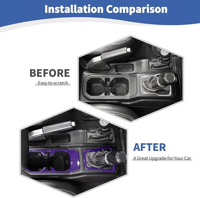 RT-TCZ for Wrangler JL Interior Trim Kit Compatible with Jeep Wrangler JL JLU Gladiator JT 2018-2023 Purple Interior Accessories 23pcs