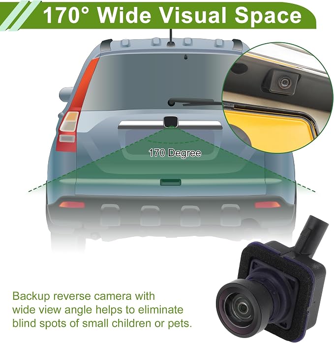 ACROPIX Car Park Assist Camera Rear View Backup Reverse Camera for Maserati Quattroporte 2016-2019 No.675000606