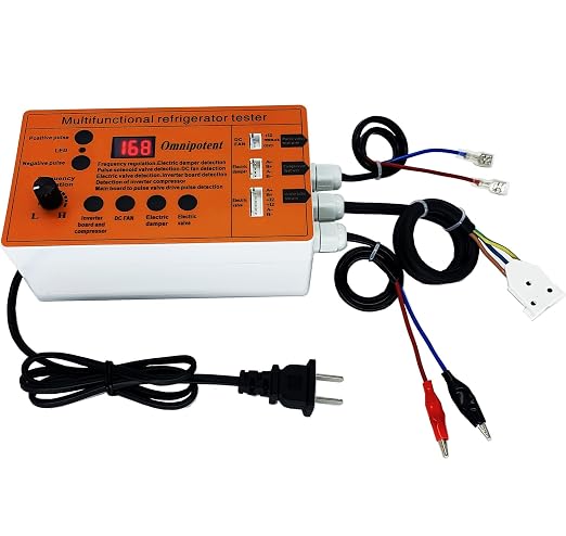 Multifunctional Refrigerator Compressor Tester, Refrigerator Inverter Compressor Pulse Solenoid Tester, DC Fan Damper Electric Valve Fault Detector