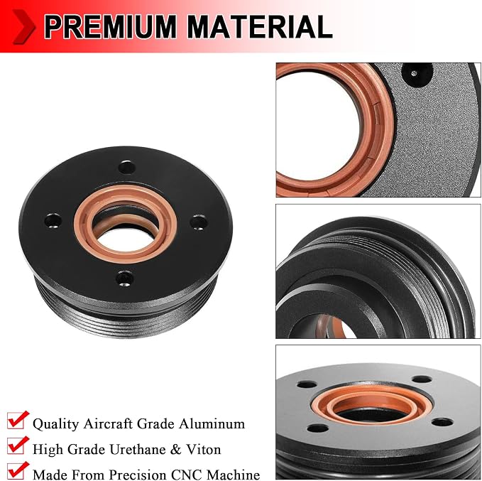 Trim Tilt Cap with Seals 61A-43811-00-00 Fit for Yamaha 200-225-250-300 HP V6 3.3L End Cap Tilt Cylinder, Pack of 1