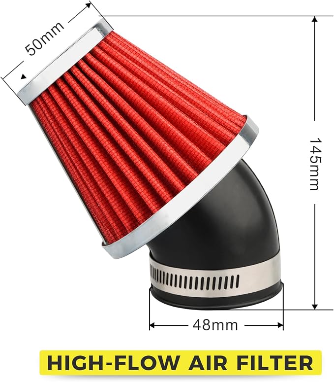 NIBBI Predator 212 Carburetor PE22FL Kit,212 Predator Performance Part Intake Pipe Inlet Manifold For Mini Bike 196cc/212cc/224cc Engine GX160 GX200 with Air Filters (Black)