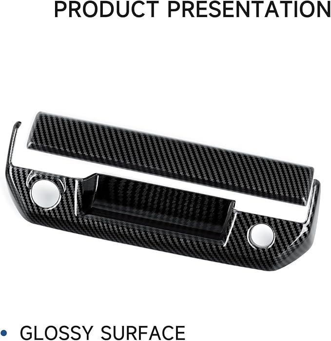 Car ABS Carbon Fiber Rear Trunk Door Handle Cover Interior Trim Decal for Chevy Colorado/GMC Canyon 2023 2024 2025 Accessories