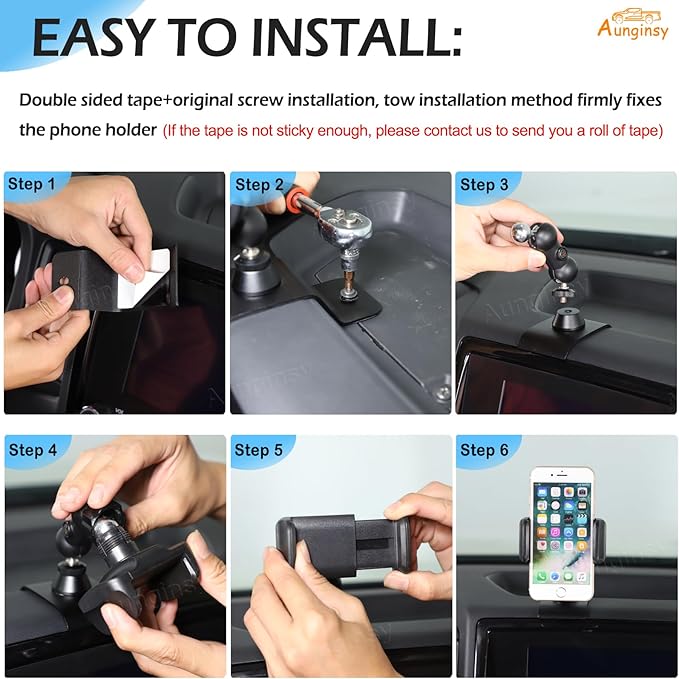 Aunginsy Car Phone Mount Compatible with Nissan Frontier 2022-2024 Center Console Phone Holder Dash Panel Mobile Phone Bracket Universal Cell Phone Navigation Stand Fit All Smart Phones Accessories