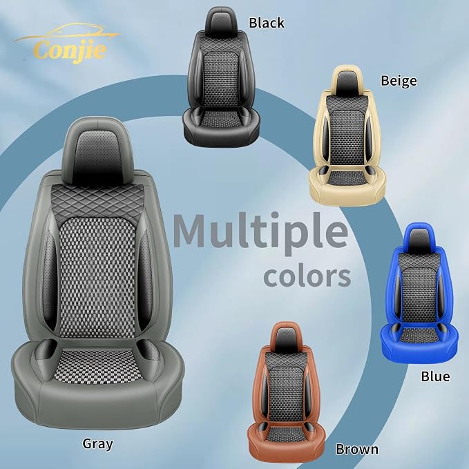 Fit Altima Ice Silk Cooling Car Seat Covers for Nissan Altima 2012-2025 2026, Breathable Seat Protector, Anti-Slip & Scratch-Resistant，Sweatproof Auto Cushion Covers（5 Seats, Gray）
