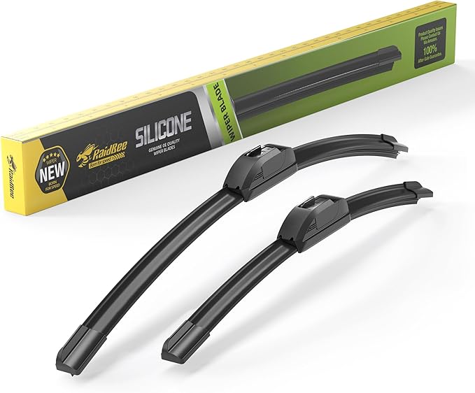 Raidbee® 28"+15" Silicone Windshield Wiper blades Replacement for NISSAN Sentra 2019 2018 2017 2016 2015 2014 2013 Oem Quality Premium All-Season Silicone Wiper Blades