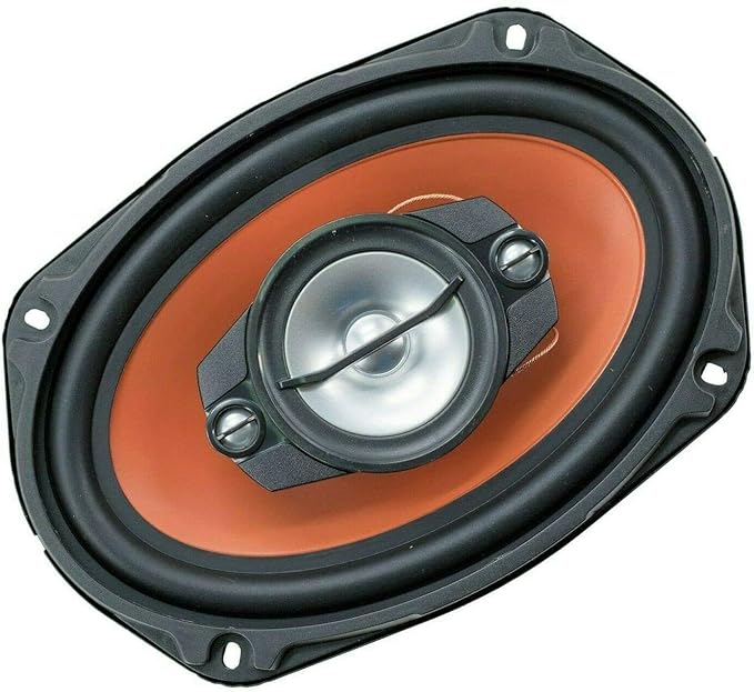 2X Audiobank AB-790 6x9 -Inches 1000 Watts Peak Power for Pair and 300 Watt RMS Power 4-Way Car Audio Stereo Coaxial Speakers with 4 Ohm Ohm Impedance / 93dB/1w/1m