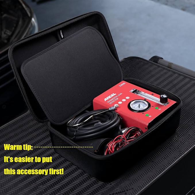 ANCEL Large Hard Protective Case Waterproof Shockproof Eva Bag for S3000 S3000 PRO Smoke Tester | HD3300 HD3300 Plus+ HD3300 PRO HD3400 HD3400Pro HD3600 Heavy Truck Scanner | DS100 DS200 Car Scan Tool