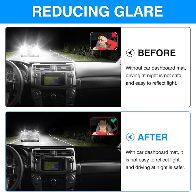 Autorder Dashboard Cover Mat for 2010-2021 2022 2023 2024 Toyota 4Runner Accessories Dash Cover Upgrade Velvet Dash Mat Sunshade Glare UV Rays Protector