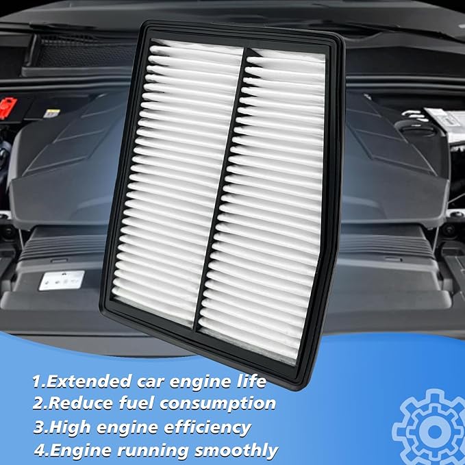 Cabin and Engine Air Filter Fits for Santa Fe Hybrid 2021-2025 2026, Sonata Hybrid 2020-2026, Tucson Hybrid 2022-2026, Sorento Hybrid 2021-2026, Sportage Hybrid 2023-2026, Fits 97133L1000, 28113-L5100