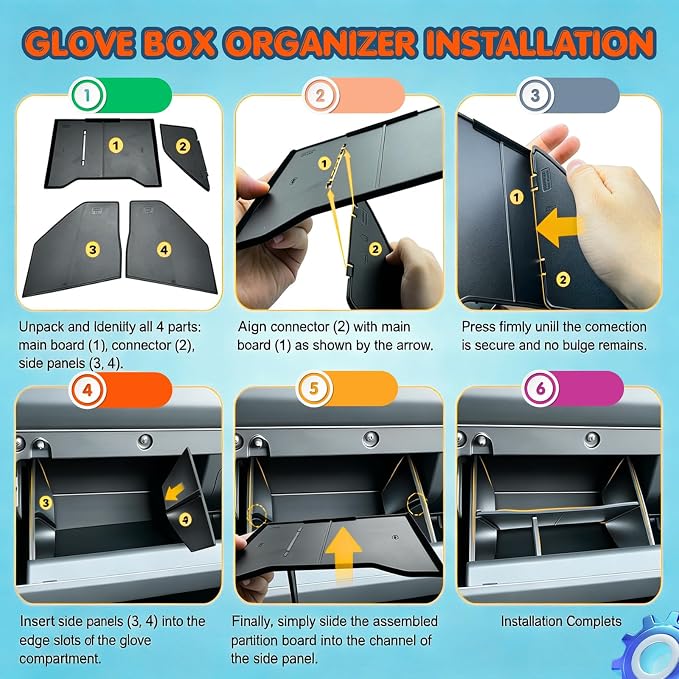 Center Console Organizer for 2022-2026 Nissan Frontier Pro-4X/S/SV/SL | Armrest Tray, Secondary Storage Box, Glove Box Insert - 3-Piece Set, Drop-in Install, Expands Interior Storage Space