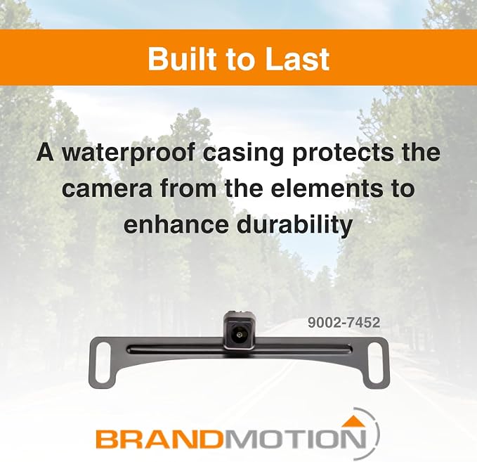 Brandmotion 9002-7452 Factory Tailgate Harness with Dual Mount Camera fits 2017-2021 F250 F350 Super Duty with Factory Rear Vision | Waterproof Case with Anti-Fog Lens | 150° Wide Reverse View | Fits 2017-2021 F250 F350 Super Duty with Factory Rear Vis...
