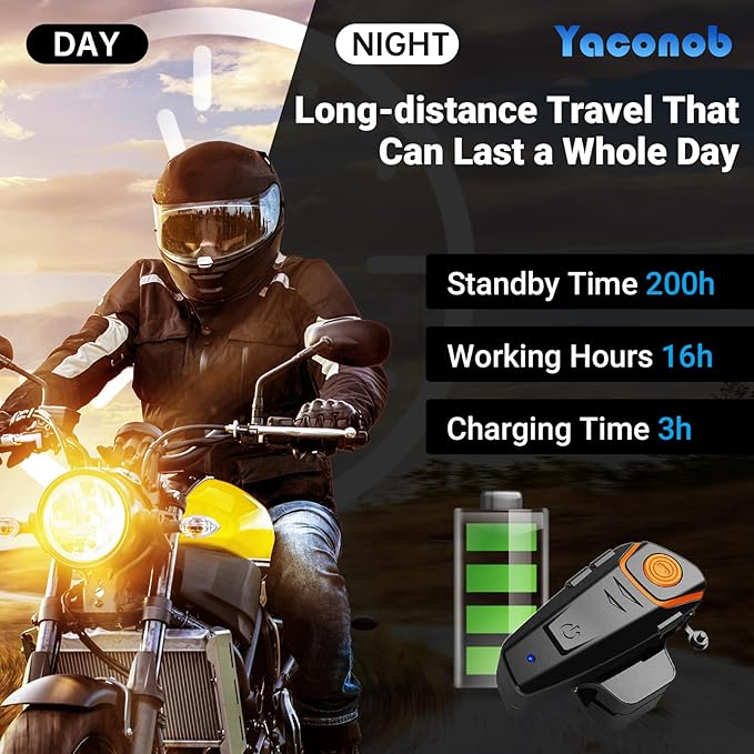 Helmet Bluetooth Headset Bt-S2ns, 1000m Helmet Communication System, Connect Up to 3 People 2 People Talk at The Same Time（1pack）