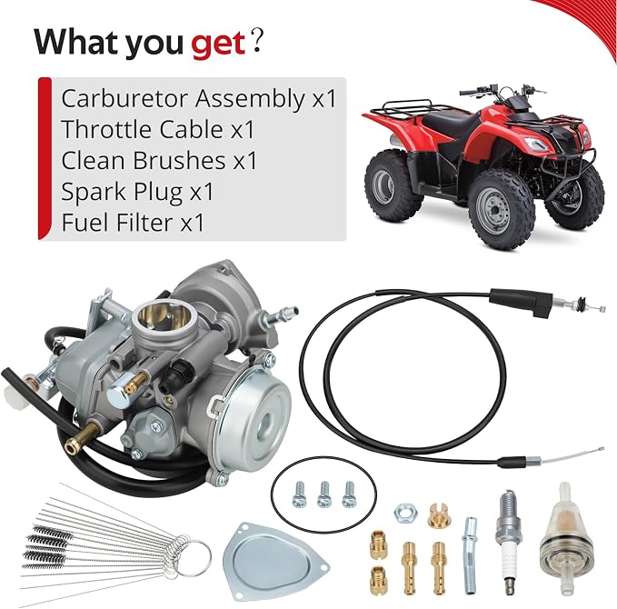 JAVIK Carburetor Assembly With Cable For Suzuki Ozark 250 LT-F250 2002-2007 O.E.M# 58300-05G10 58300-05G20 58300-05G00