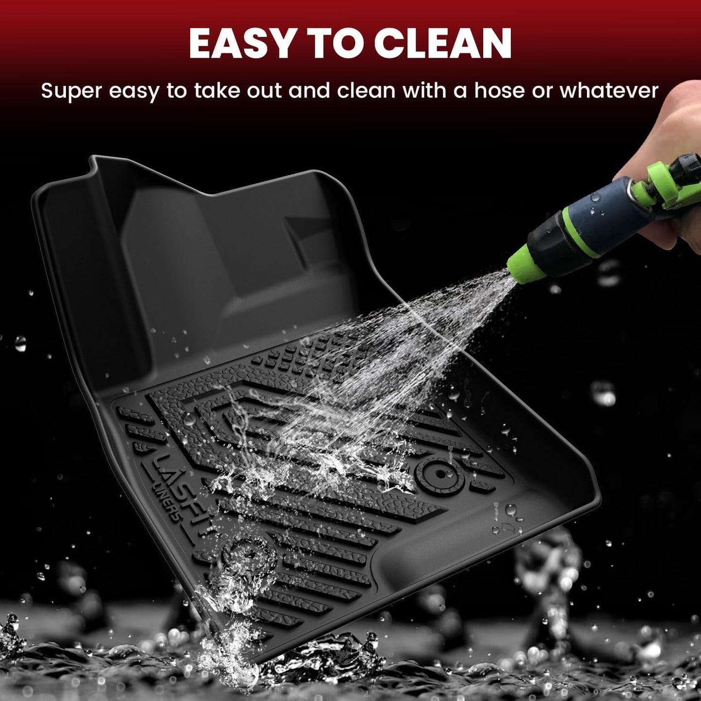 LASFIT Floor Mats & Cargo Liner for Chevrolet Chevy Trax 2024-2026, All Weather TPE Custom Fit Floor Mats for Cars, Car Floor Mats Full Set for Chevrolet Trax Accessories, Black (4PCS)