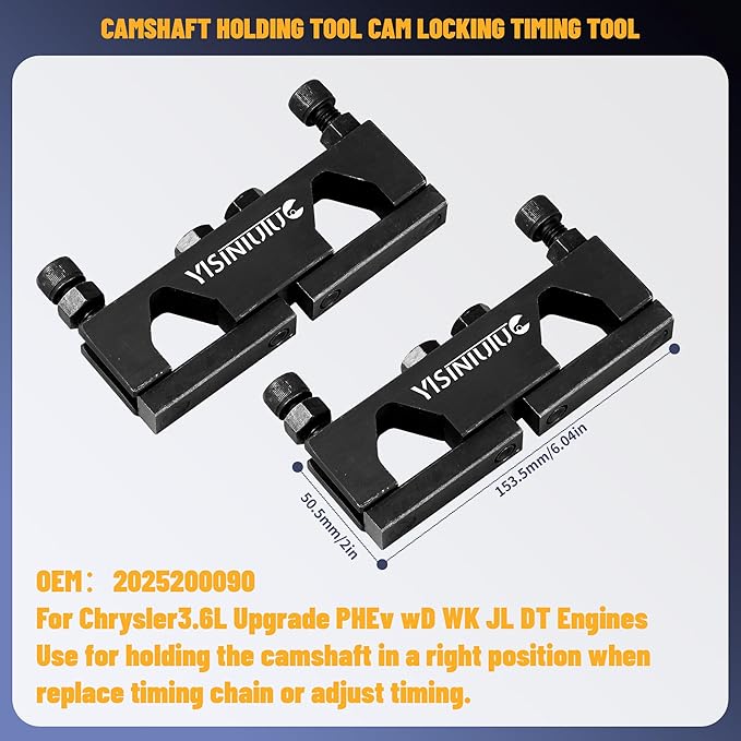 Camshaft Holding Tool Crankshaft Pulley Wrench Compatible with VW Jeep Chrysler Dodge 3.6L Pentastar Engine Replace 10200A 10202 10369 10198A 2025200090 Camshaft Phaser Timing Chain Tool Complete Set