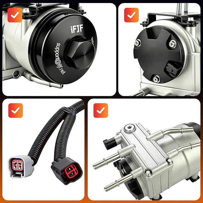 iFJF PFB-101 HFCM Fuel Pump Filter Assembly Replacement for Ford 6.0L | F250-F550 Excursion Powerstroke V8, Common Rail System Guard, Heavy-Duty Fluoroelastomer Seals, Plug-and-Play Install
