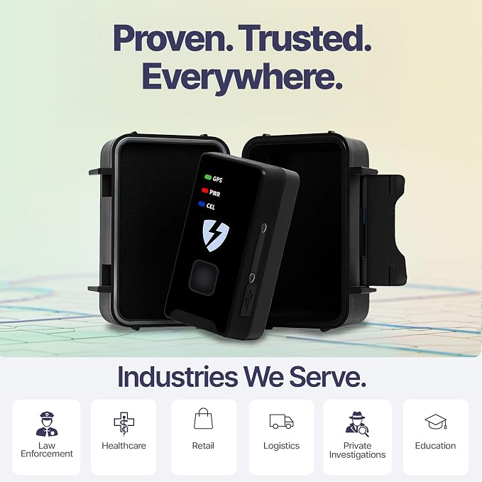 Lightning GPS GL300 Car Tracker Device for Vehicles w/Magnetic Case – Hidden GPS Tracker for Fleet Security, Long Range Vehicle Tracking, Discreet, Ideal for Cars and Trailers, Subscription Required