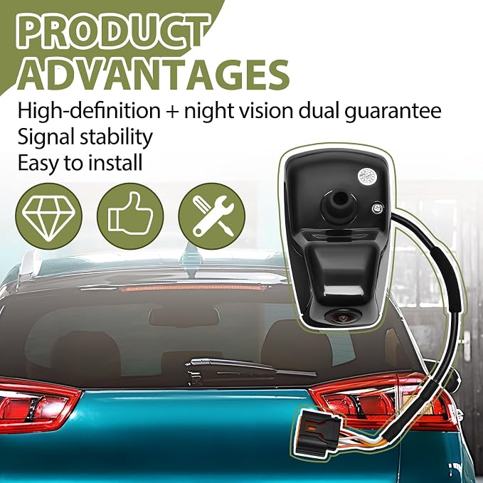 Rear View Backup Camera Compatible with Kia NIRO 2016-2022 Direct Replacement for 95760-G5500 95760G5000 95760-G5000