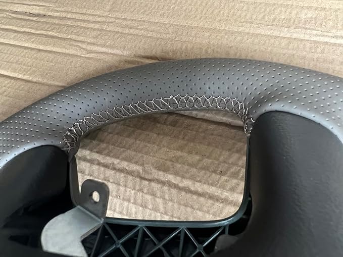 Loncky Leather Steering Wheel Cover for Chevrolet 2008-2013 Silverado 1500 /Silverado 2500 3500/2007-2014 Tahoe/2007-2014 Suburban 1500/2007-2013 Avalanche 1500/2009-2015 Traverse/Express