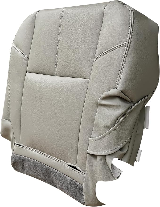 2nd Row Driver & Passenger Bottom Seat Cover Replacement Gray | Fits for Chevy GMC Tahoe Suburban Avalanche Yukon Silverado Sierra 2007-2014