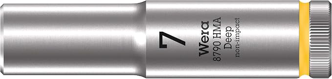 Wera 05004525001 Belt A Deep 1 socket set, 1/4" drive, 9 pieces