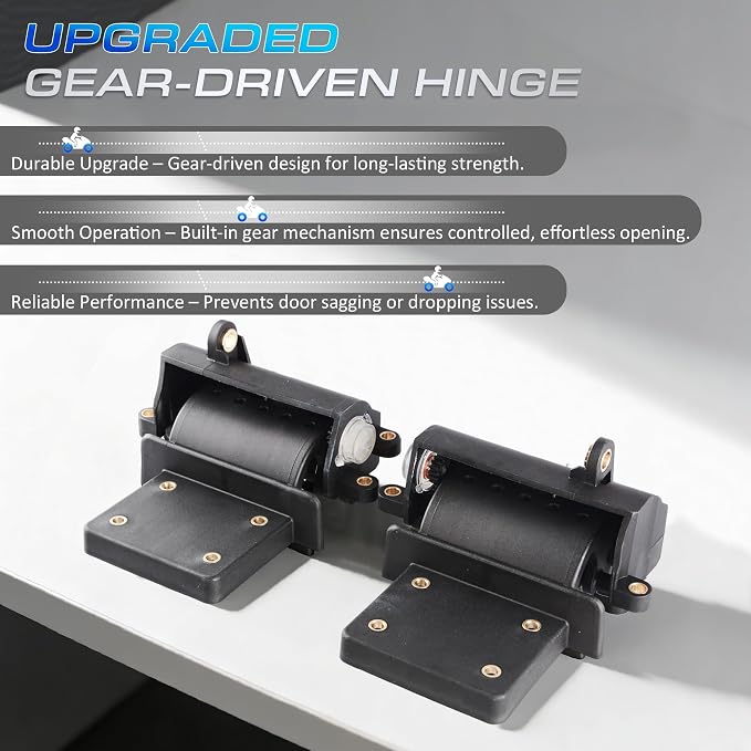 Inner Fairing Media Glove Box Hinge Left & Right Set Compatible with Harley-Davidson All Road Glide FLTR 2015-2024, Media Storage Lid Hinge Replacement 76000398, 76000436, 76000398-00