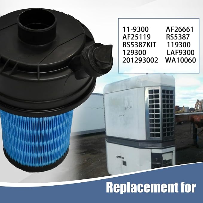 6 x Air Filter Replacement for Thermo King SB SB190 SB210 SB230 SB330 11-9300 119300 129300 LAF9300 201293002 WA10060 AF26661 AF25119 RS5387 RS5387KIT