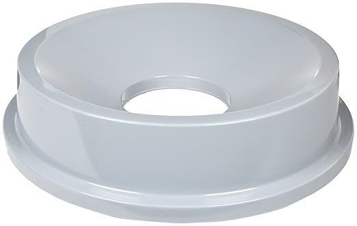 Rubbermaid Commercial Products Trash Can Funnel Top/Lid 32-Gallon Gray Hands-Free Disposable Compatible with The Rubbermaid 32-Gallon Garbage Bins for Indoor/Outdoor/Garage