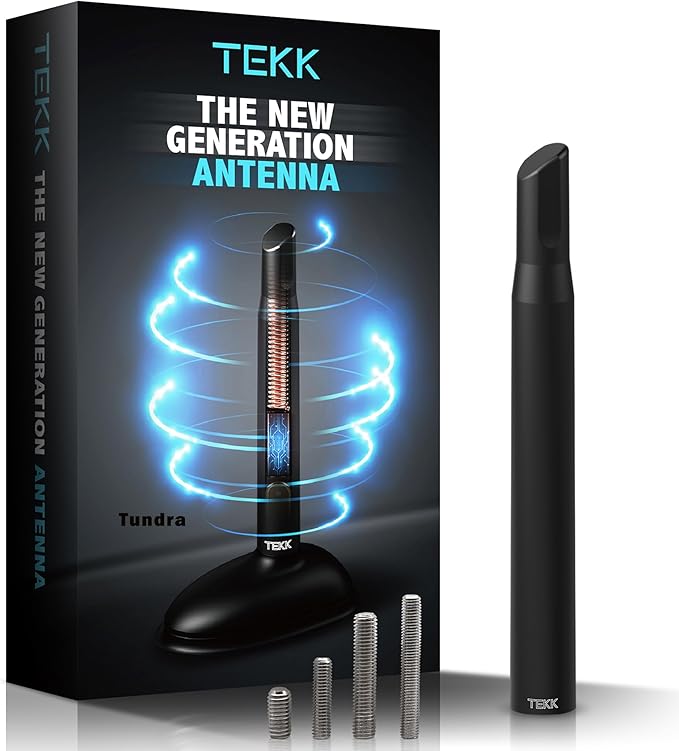 Tekk Short Antenna Compatible with Tundra 1999-2026 / Designed for Optimized FM/AM Reception / 4.8 Inches