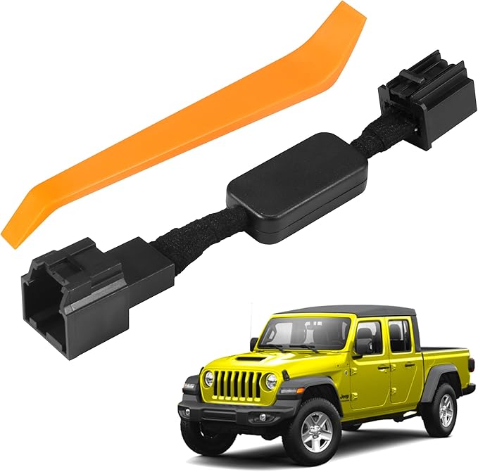 Auto Start Stop Eliminator Fit for Jeep Wrangler JL JLU JT Gladiator 2018-2023 (Not fit 4XE), Plug & Play Car Start Stop Eliminator, Auto Start-Stop Disabler Accessories