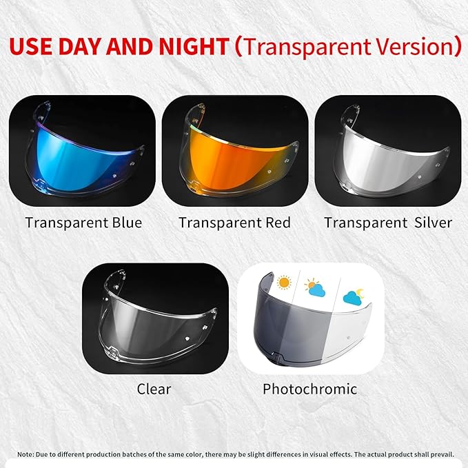 PSLER Sedici Strada 2 Visor - Sedici Strada 2 and Strada 3 Face Shield Motorcycle Helmet visor Accessories Replacement for LS2 FT2 VECTOR Sedici Strada 2 Strada 3 FF801 FF397,Transparent Red