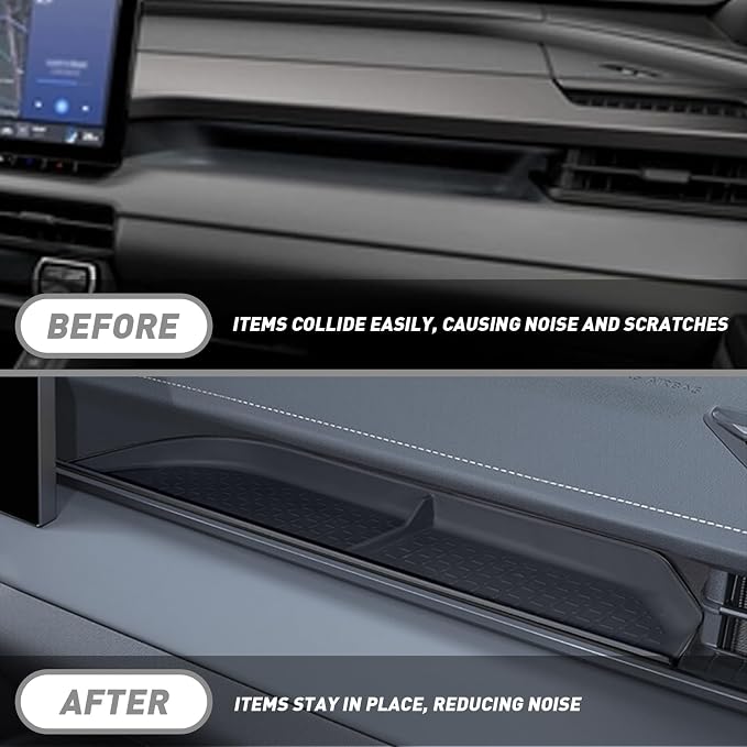 Passenger Storage Organizer Mat for Toyota RAV4 Accessories Center Console Glove Box Storage Organizer Black