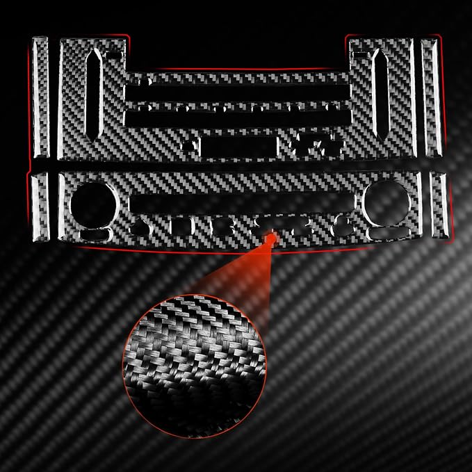 Soft Carbon Fiber Car Interior CD Panel 6/Piece Decorative Sticker for Lexus RC300 350 200T 15-24 Carbon Fiber Interior Accessories