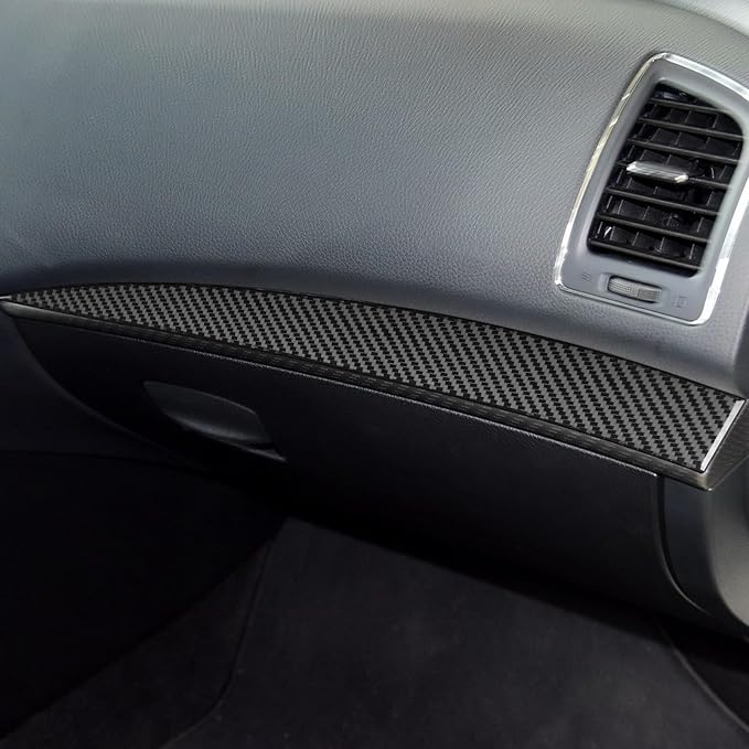 Soft Real Carbon Fiber Compatible with Nissan Altima 2013 2014 2015 2016 2017 2018 Interior Accessories Co-Pilot Central Control Instrument Decorative Strip