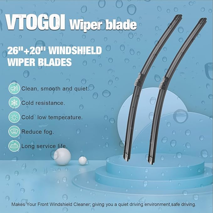OEM Windshield Wiper Blades Replacement for BMW X3 2011 2012 2013 2014 2015 2016 2017, All Weather Original Factory Quality Front & Rear Wipers Set 26"+20"+13" (Pack of 3)