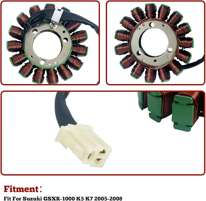 Magneto Stator Coil Fit for Suzuki GSXR-1000 K5 K7 2005-2008 Motorcycle Stator Ignition Replacement Parts